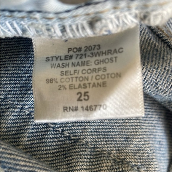 RE/DONE Originals High Rise Ankle Crop in Ghost - Picture 8 of 8